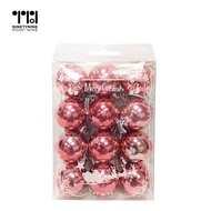 99.9 Plain Metallic Christmas Balls 3cm (12 Pieces/Pack) [LR-17-300]
