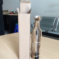 Cardboard Bottle size 6.4 cm x 6.4 cm x 29 cm. Minimum Order 10 pcs