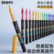 Enmi ENMY ENMY Straight Liquid Marker Single Refill Small Black Box Marker Single Pack Single Brush 