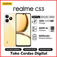 realme c53 6/128gb nfc [+6gb extended ram] hp smartphone - gold
