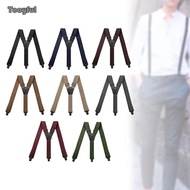 [Tooyful] Men's Suspenders with Side Clip, Trucker Suspenders, Y-Back Suspenders for Men