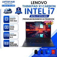 Lenovo ThinkPad X1 Carbon | Intel i7 13th Gen | 14" FHD | 32GB DDR5 + 1TB SSD | 1kg Ultra Slim | 1 Y