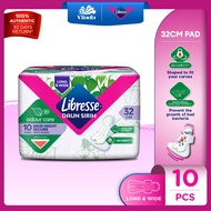 Libresse Daun Sirih Wider Back Night Wings 32cm (10s) - Soft Quick Absorption Pad