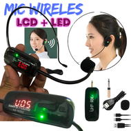 JAYA TAFFSTUDIO MIK MIC WIRELESS BANDO KARAOKE BLUETOOTH IMAM MASJID PEMANDU TANPA KABEL LCD + LED