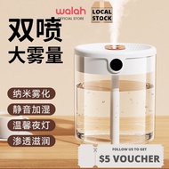 2L Portable Large Capacity Humidifier Air Humidifier USB Diffuser Purifier With Night Light