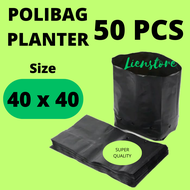 ISI 50 PCS POLYBAG PLASTIK MEDIA TANAM UKURAN 40 X 40 CM POLIBAG