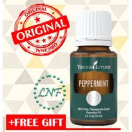 Young Living Peppermint Essential Oil (15ml) + Free Reusable Bag
