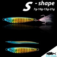 METAL JIG / MICRO JIG REAL STRIKE S-SHAPE 7 GRAM