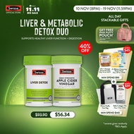 Swisse Liver & Metabolic Detox Duo: Supports Healthy Liver Function + Digestion