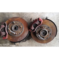 Proton persona front disc brake set/ rotor +knuckle +caliper