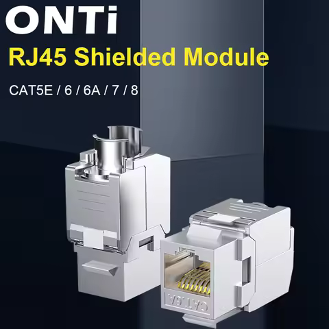 CAT5E/6/6A/7/8 UTP Network Module Tool-free RJ45 Shielded Keystone Unshielded Connector Cable Couple