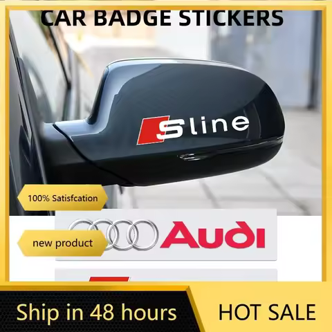 Car Stickers for Audi RS Sport Sline TT A1 A2 A3 A4 A5 A6 A7 A8 8P B6 B7 TT Q3 Q5 Q7 1.8T 2.0T Body 