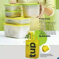 TUPPERWARE FROZY COZY TOPLES KULKAS / TEMPAT IKAN DAGING FREE TAS- Pictura Store