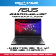 ASUS Rog Strix G16 G615L-MS5078W Laptop - 16" 2.5K 240HZ/U9-275HX/32GB/1TB/RTX5060 8GB DDR7/W11