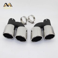 Tailpipe Stainless Steel  pipe Muffler Tip CLAMP type fit for Audi A4 A5 A6 A7 to modify S4 S5 S6 S7