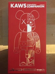 Be@rbrick KAWS 半剖 紅 400%