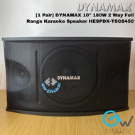 [1 Pair] DYNAMAX CS450 10" 180W 2 Way Full Range Karaoke Speaker HESPDX-TSCS450