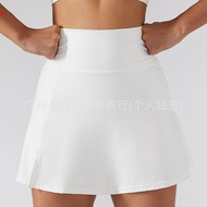 （ALO） Aloyoa Spring/Summer High Waist Yoga Skirts Breathable Mini Skirt Running Fitness Tennis Anti-