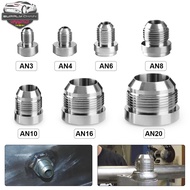 1PCS Aluminum AN6 AN8 AN10 AN12 AN16 AN20 Male Billet Stainless Steel Straight Male Weld Fitting Ada
