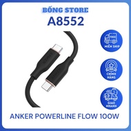 Anker A8552 0.9m, A8553 1m8 PowerLine III Flow C to C 100W 5A Fast Charging Cable Multi-Color, Super