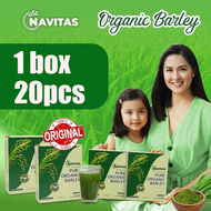 【20PCS/BOX】Navitas Barley Grass Powder 100% Organic Barley Pure and Natural purifying liver Low Carb Lose Weight lowering cholesterol Body Detoxification Burning Fat Healthy Slimming Drink Beautiful Skin