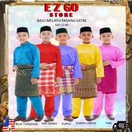BAJU MELAYU SATIN LELAKI BUDAK - SEPASANG （ BATCH 2）
