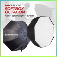 BEST SELLER TaffSTUDIO Payung Octagon Softbox Flash Speedlight 80 cm / Payung Octagon Softbox Flash