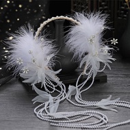 Hanfu headwear retro style fairy feather hair accessories anchor20240527