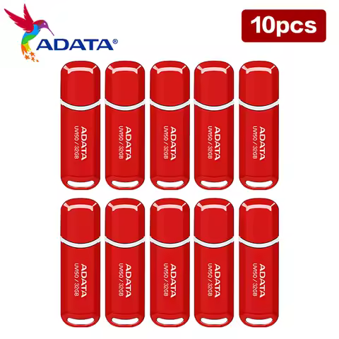 Wholesale 10 Pieces ADATA UV150 USB 3.2 Flash Drive 32GB 64GB Red Pen drive USB Memory Stick Premium