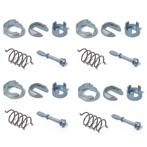 4X Front Left Or Right Car Door Lock Cylinder Repair Kit For -Polo 6N1 6N2 1997-2002 CADDY 1995-2003
