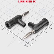 [3 Pieces]- 4mm T-shaped Male Banana Head 10A Black Linhkien IC