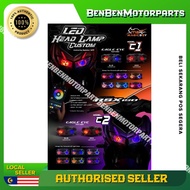 3 BULAN WARRANTY RSX 150 RSX150 C1 C2 EAGLE EYE LED HEAD LAMP LAMPU DEPAN REMOTE DAN APP CONTROL ORI