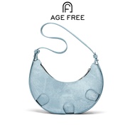 AGE FREE Agatha bag กระเป๋าสะพายข้าง กระเป๋าสะพายข้าง ทรงพระจันทร์ กระเป๋าสะพายข้างผู้หญิงถอดได้