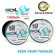 SEAHAWK SOL 836 BRAIDED FISHING LINE 1500yds