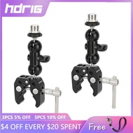 HDRIG Multi-Functional Crab-Shaped Clamp With Mini Ball Head Magic Arm For DJI Stabilizer For Microphone Stabilizervid