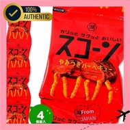 【Directly from Japan】Koikeya Scones Addictive BBQ 4-pack {Snacks, Sweets, Addictive, Barbecue, BBQ, 