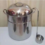 (keluargastore)Supra Stainless Meatball Pot 30 Qt Stainless Meatball Pot 28.4 Liters