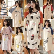 BAJU DASTER KOREA PIYAMA BAJU TIDUR KEKINIAN WANITA DEWASA KATUN IMPORT LENGAN PENDEK PREMIUM PIAMA 