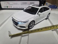 【超大部-Honda Accord】《可發聲，著燈》全新1：22白色本田雅閣"11代"合金模型回力玩具跑車 white color  Honda accord pullback sport toys 