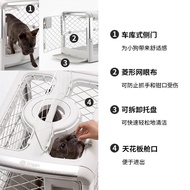 🚢Dog Cage Small Dog Aluminum Alloy Folding Cage Dog Travel Portable Travel Car Dog Cage Pet Box