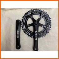 ◄ ✩ ➞ Crankset Chainwheel Ligon 52T / 48T / 46T / 44T alloy single / double fixie / road bike bicyc