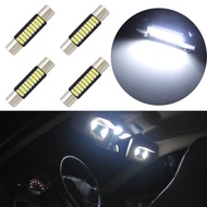 4pcs Super Bright White Car Truck Pickup Vehicle Vanity Mirror Lights Sun Visor Lamp 29mm 9-SMD 6614