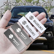 Suzuki Swift Sport Mirror Metal Car Logo Stickers Label 3D Badge Decoration Label Car Modification A