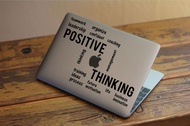Sticker Aksesoris Laptop Apple Macbook Positive Thinking