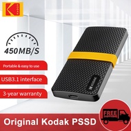 ♚™ KODAK X200 External Hard Drive 256GB 1TB Portable SSD Hard Drive 512GB disco duro externo 1.8 inches Type C USB 3.1 HDD for PS4
