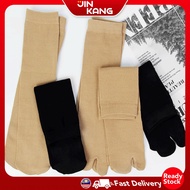 JINKANG [3Pairs]QSTAR Confort Plain Split-Toe Polyester Quarter Socks Stoking Jejari Muslimah