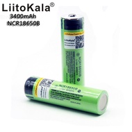5PCS LiitoKala 100% 3.7V  3400mAh Original  NCR 18650B 3400 Rechargeable Batteries For Panasonic Pow