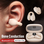 【Big savings】 2023 New Tws Fone Bluetooth 5.3 Wireless Headphones Bone Conduction Music Ear Clip Stereo Earphone Sport Headset With Microphone