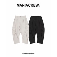 MANIA Loose Three-Dimensional Tailored Pants Black/Gray 25a/W 3D