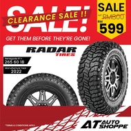 (Clearance Year 2022) Radar Renegade RT+ 18" Tyre 265 60 R18 LT 4X4 4WD (1 Tire)